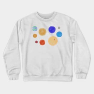 Watercolor Solar System Crewneck Sweatshirt